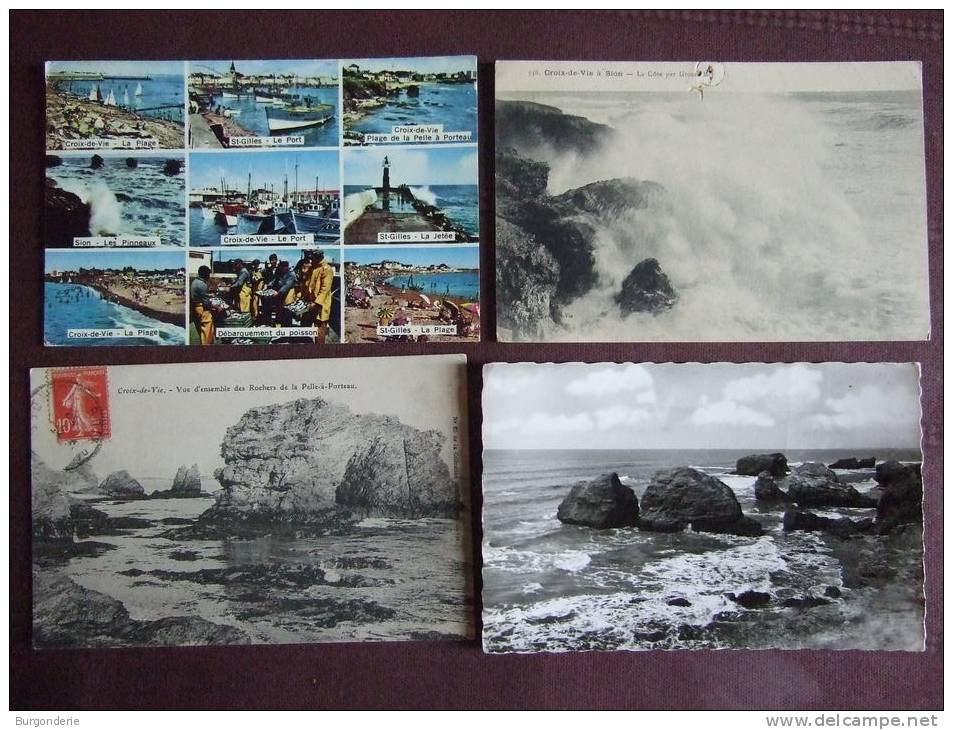 SAINT GILLES - CROIX DE VIE - SION / JOLI LOT DE 58 CARTES / TOUTES LES PHOTOS