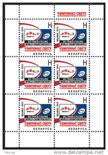 TH Belarus Track Cycling WC 2013 S/S MNH - Wielrennen