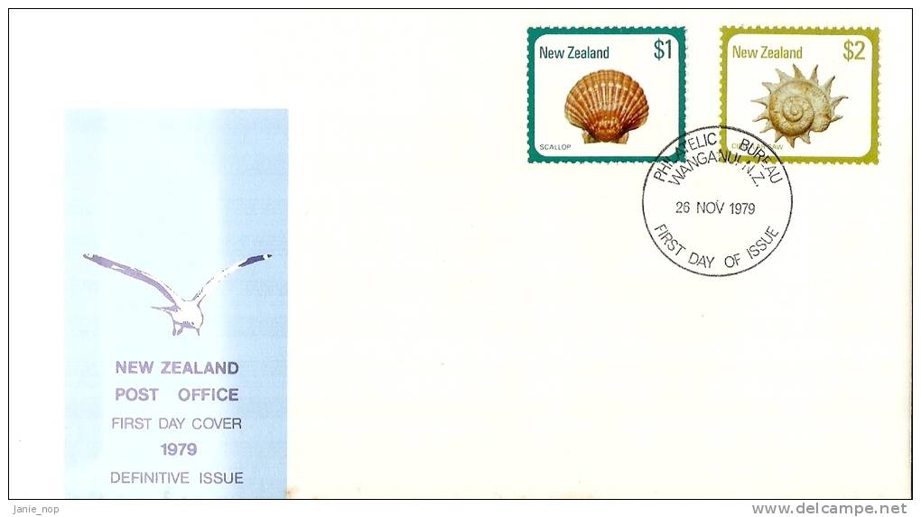 New Zealand 1979 Shells Definitives FDC - FDC