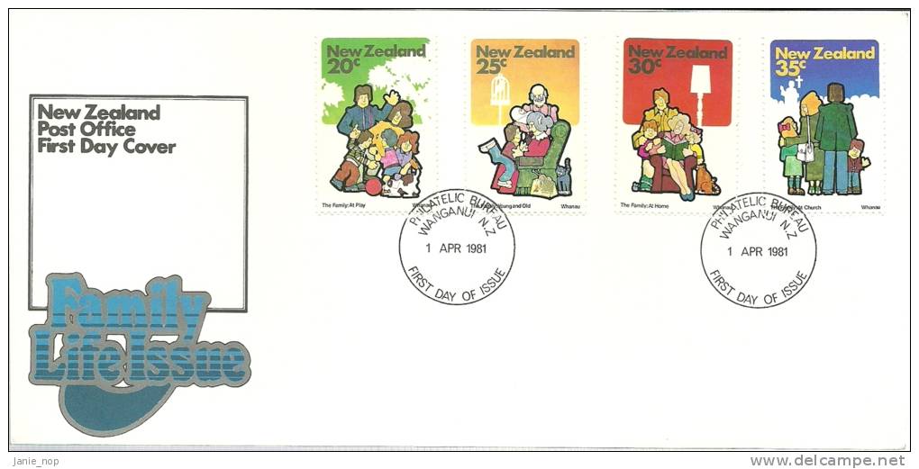 New Zealand 1981 Family Life FDC - FDC