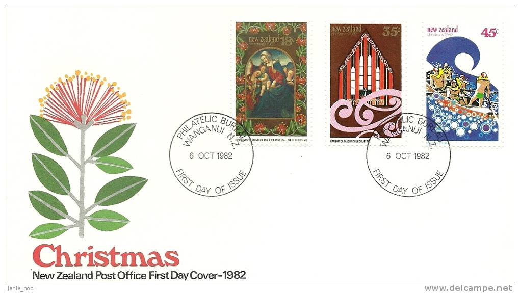 New Zealand 1982 Christmas FDC - FDC