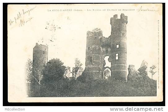 38 LA COTE SAINT ANDRE / Ruines Du Château De Bressieux / - Bressieux