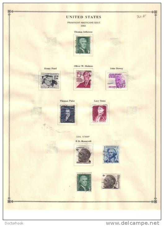 U.S.A.    Collection Of  Mounted Mint And Used As Per Scan. (6 SCANS) - Collections