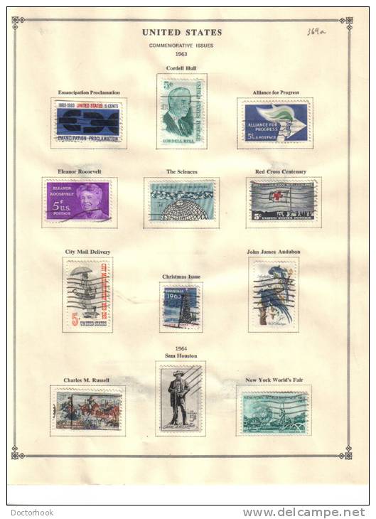 U.S.A.    Collection Of  Mounted Mint And Used As Per Scan. (4 SCANS) - Collections