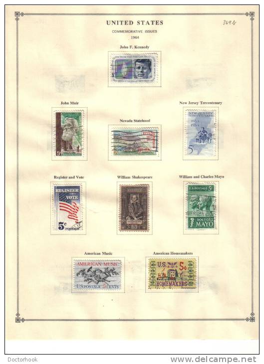 U.S.A.    Collection Of  Mounted Mint And Used As Per Scan. (4 SCANS) - Collections