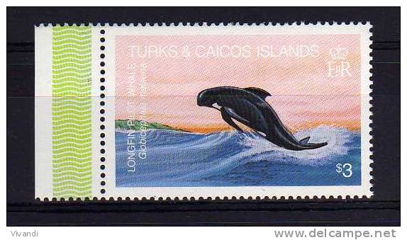 Turks & Caicos Islands - 1983 - $3 Whales / Long-Finned Pilot Whale - MNH - Turks And Caicos
