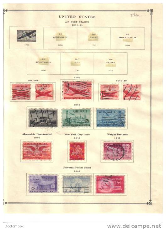 U.S.A.    Collection Of  Mounted Mint And Used As Per Scan. (2 SCANS) - Collections