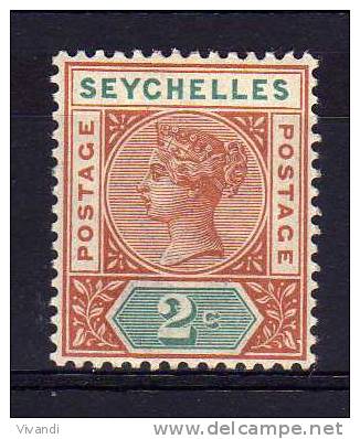 Seychelles - 1900 - 2 Cents Definitive (Die II) - MH - Seychellen (...-1976)