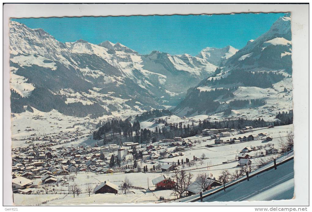 CH 3714 FRUTIGEN, Gesamtblick Von Süden 1967, AK In Die DDR - Frutigen