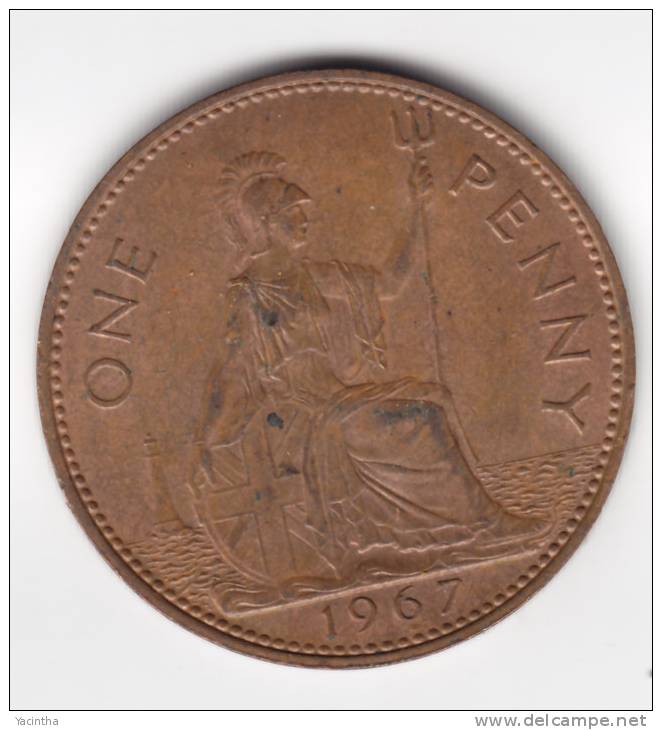 @Y@   Groot Britannië  1 Penny  1967  (C655) - D. 1 Penny