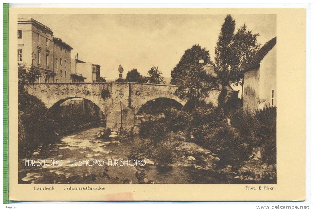 Landeck Johannesbrücke Um 1910/1920, Verlag: Leo Richter, Bad Landeck  , Postkarte, Unbenutzte Karte - Schlesien