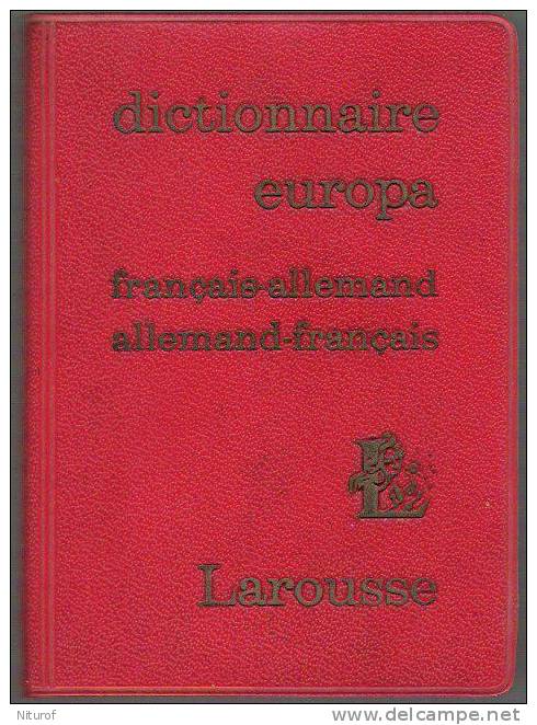 MINI DICO LAROUSSE : Français-allemand Allemand -français - 1965 - 480 Pages - Dictionnaires