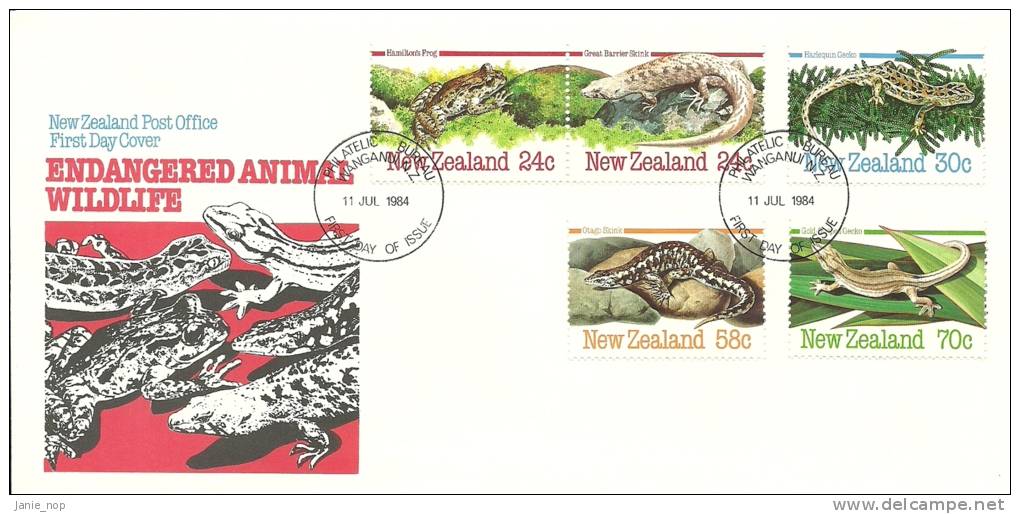 New Zealand 1984 Endangered Wildlife FDC - FDC