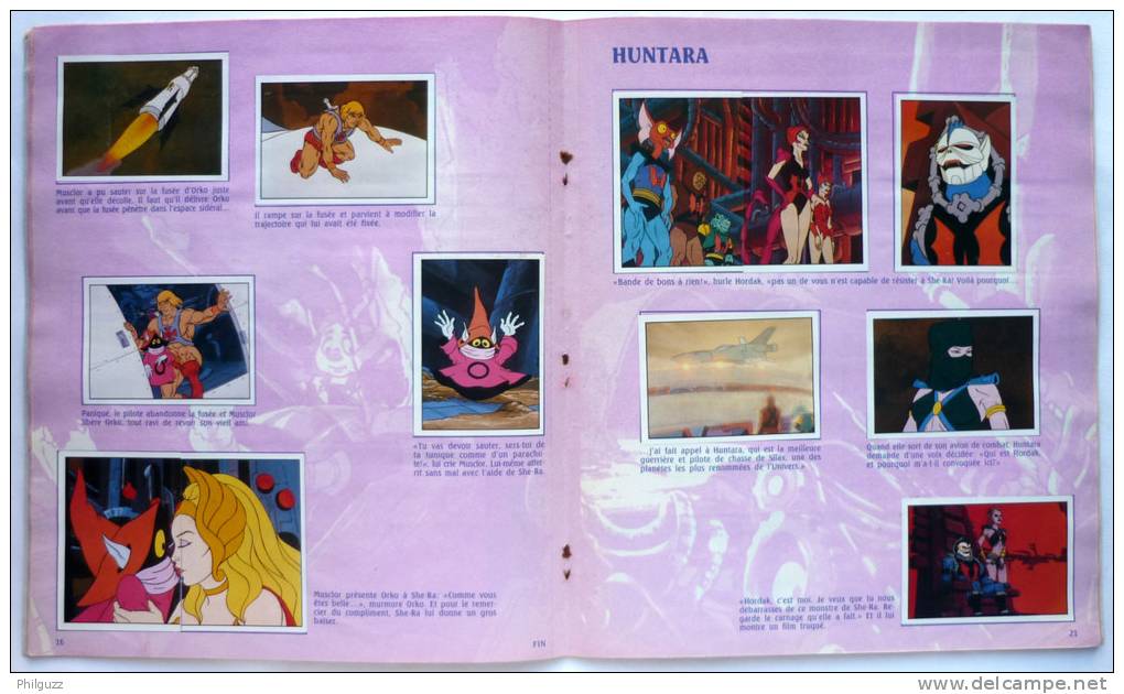 ALBUM PANINI 1987 SHE-RA PRINCESS OF POWER - INCOMPLET Manque Poster Mobile Avec Ses 18 Images. - Franse Uitgave