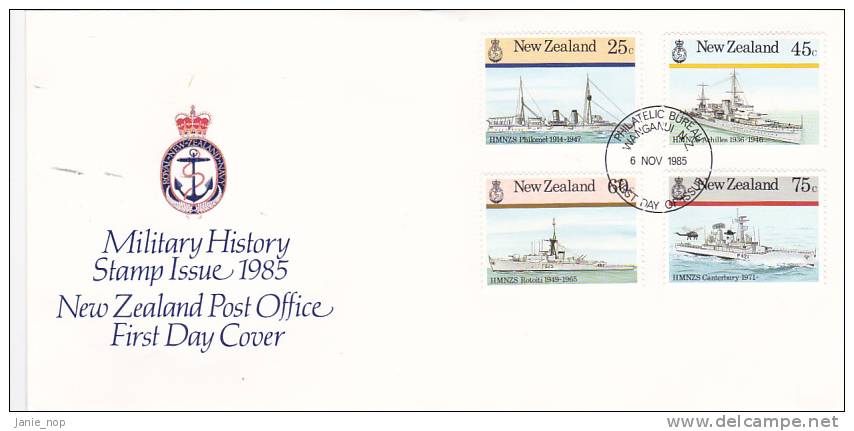 New Zealand 1985 Military History FDC - FDC