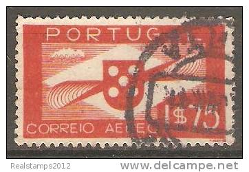 PORTUGAL - (CORREIO AÉREO) - 1936-1941,   Hélice.  1$75   (o)    MUNDIFIL  Nº 2 - Usado