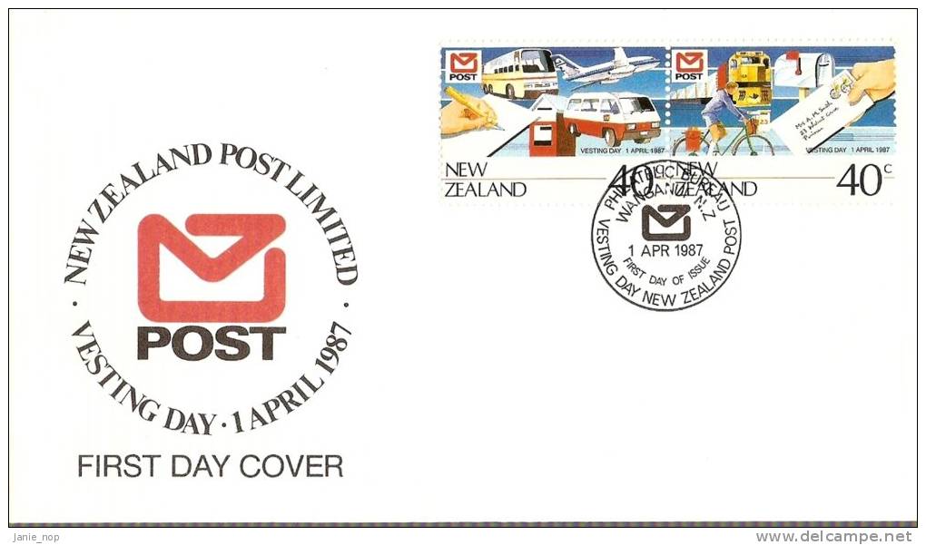 New Zealand 1987  New Zealand Post  FDC - FDC