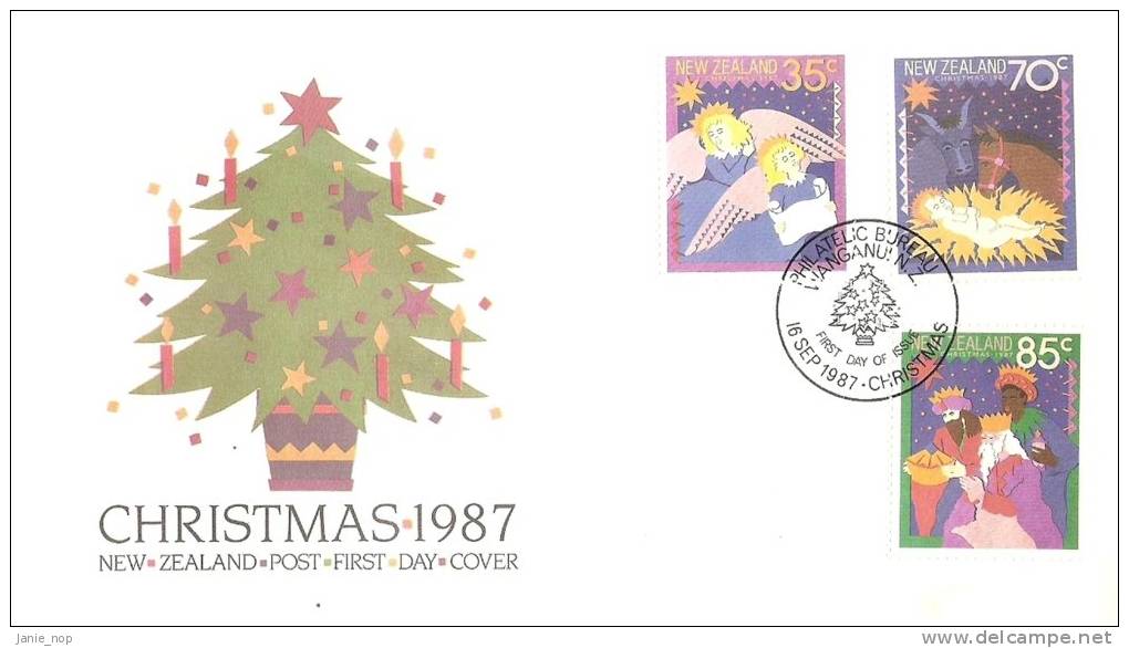 New Zealand 1987 Christmas FDC - FDC