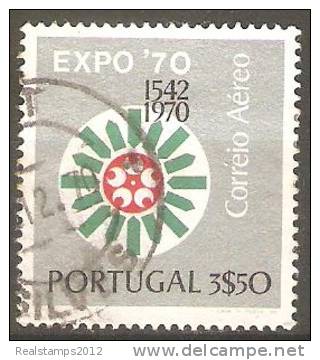 PORTUGAL - (CORREIO AÉREO) - 1970,   Osaka Expo'70.  3$50   (o)   MUNDIFIL  Nº 11 - Usado