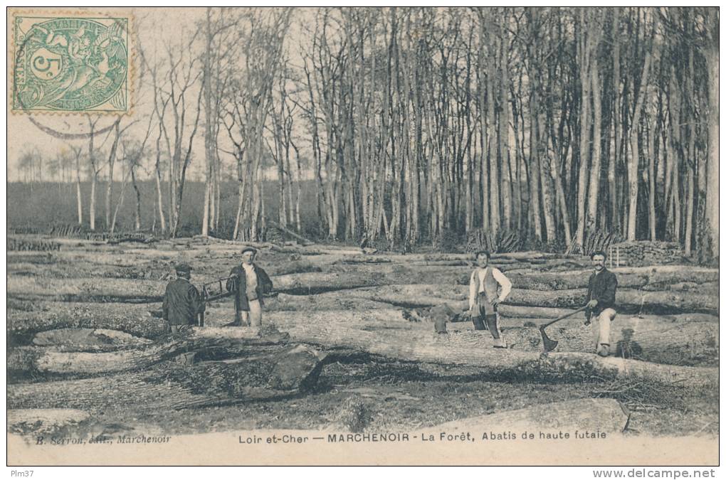 MARCHENOIR -  Bucherons Dans La Forèt - Marchenoir