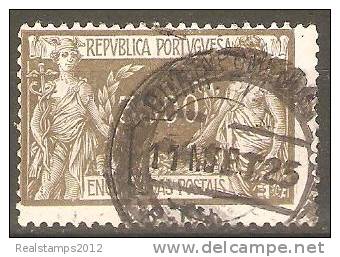 PORTUGAL (ENCOMENDAS POSTAIS) - 1920-1922,   Comércio E Indústria. Pap. Lustrado  3$00  (o)   MUNDIFIL  Nº 14 - Gebruikt