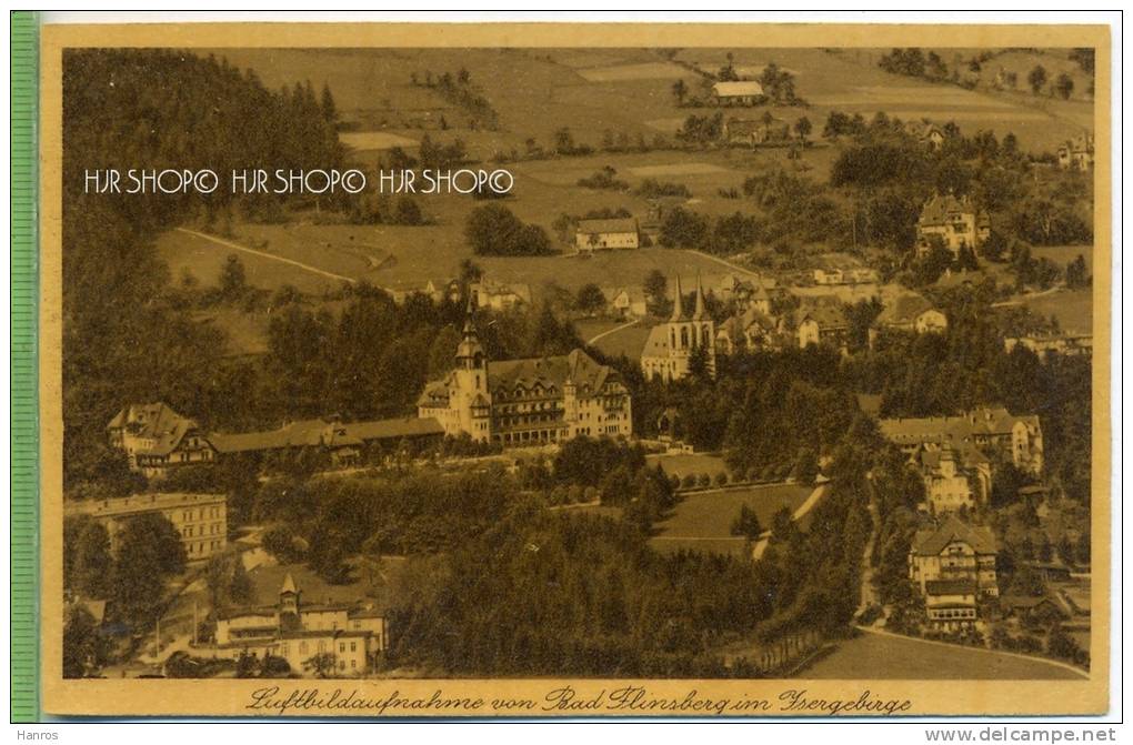 Bad Flinsberg Im Isergebirge, Luftbild Um 1900/1910, Verlag:L. Niepel-Brodt, Friedeberg, POSTKARTE - Schlesien