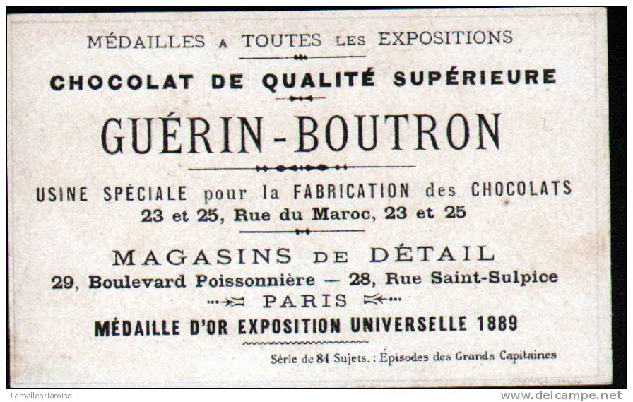 CHROMOS CHOCOLAT GUERN BOUTRON - N°18 EPISODE DES GRANS CAPITAINES -CHARLES MARTEL - Guerin Boutron