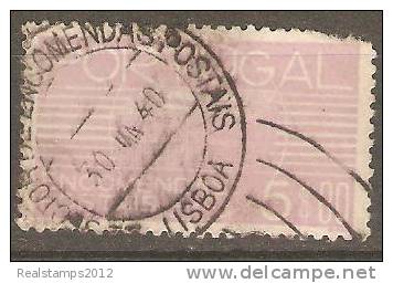 PORTUGAL (ENCOMENDAS POSTAIS) - 1936,    Encomenda Postal.  5$00   (o)   MUNDIFIL   Nº 24 - Gebraucht