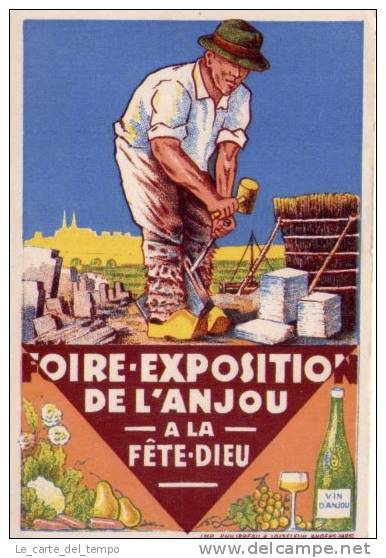 Cartolina Foire Exposition De L'Anjou - A La Fête-Dieu 1926 - Esposizioni