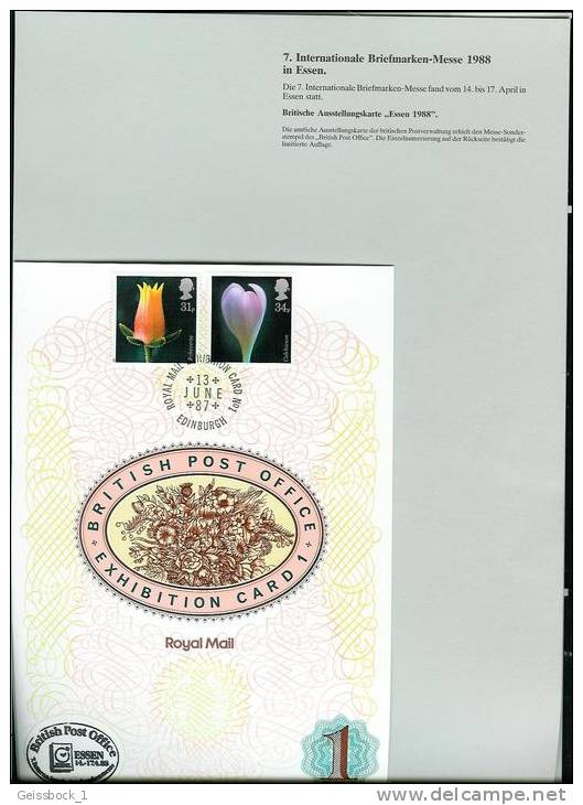 7. Int. Briefmarken-Messe Essen 1988 (F003) - Brieven En Documenten