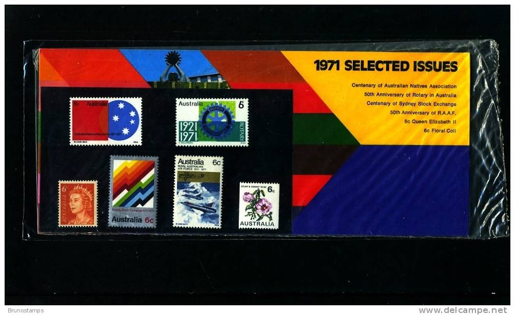 AUSTRALIA - 1971 SELECTED ISSUES  STAMP PACK - Presentation Packs