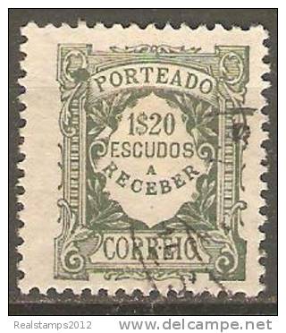 PORTUGAL (PORTEADO) - 1922-1927.  Emissão Regular ( Tipo De 1904) Unicolor.   1$20   (o)  MUNDIFIL    Nº 44 - Oblitérés