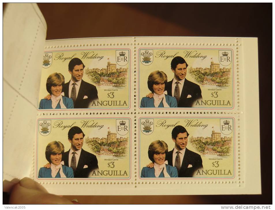 D16 Anguilla 1981 ** MNH Booklet Royal Wedding Princ Charles Lady Diana Have To See - LOOK - Antigua Und Barbuda (1981-...)