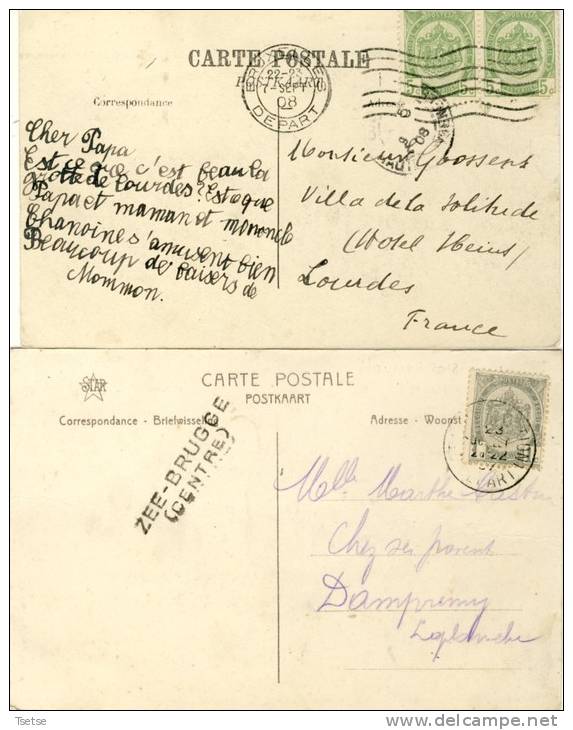 Zeebrugge - Le Bassin - 2 PK / 2 Cartes ( Verso Zien ) - Zeebrugge