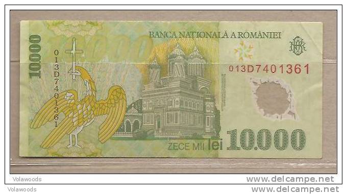 Romania - Banconota Circolata Da 10.000 Lei P-112b - 2001 #19 - Romania