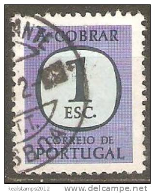 PORTUGAL  (PORTEADO) - 1967-1984.  Legenda «A COBRAR»  1 E.  (o)  MUNDIFIL  Nº 72 - Gebruikt