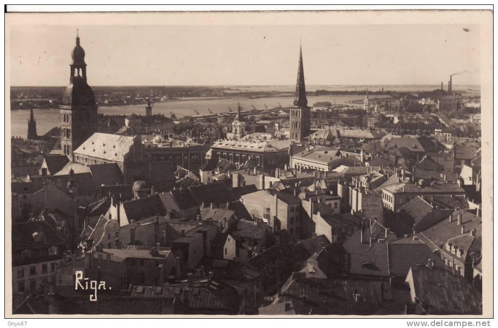 Carte Postale Photo De RIGA (Lituanie) Vue Sur La Ville - VOIR 2 SCANS - - Lituania