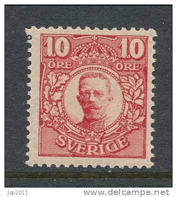 Sweden 1911 Facit # 82, Gustaf V In Medallion, Without Wm Or Wm KPV, Perfect MNH - Neufs