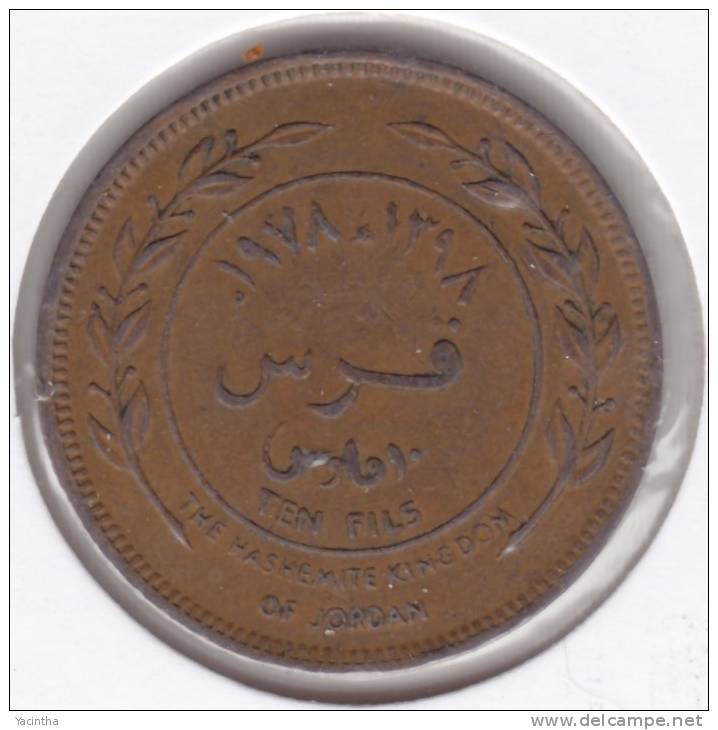 @Y@      Jordanië   10 Fils   1978    (2133) - Jordanie