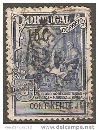 PORTUGAL (IMPOSTO POSTAL E TELEGRÁFICO) - 1925  Monumento Ao Marquês De Pombal.   15 C.  (Plano)  (o)  MUNDIFIL  Nº 19 - Oblitérés