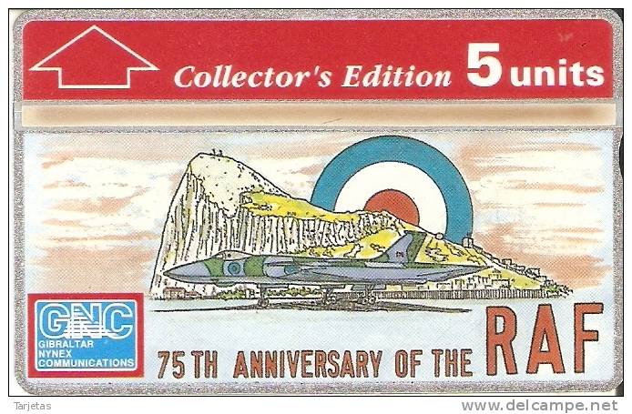 Nº 20 TARJETA DE GIBRALTAR DE ROYAL AIR FORCE NUEVO-MINT (AVION-PLANE) - Gibraltar