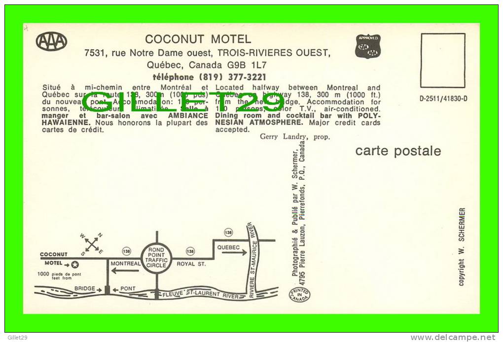 TROIS-RIVIÈRES OUEST, QUÉBEC - COCONUT MOTEL - - Trois-Rivières