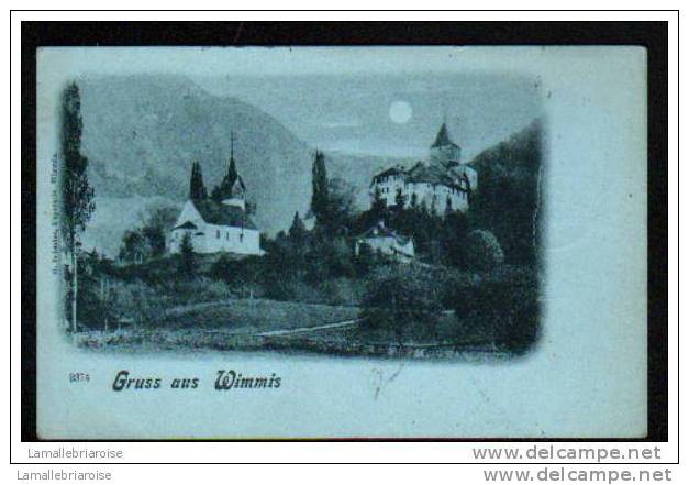 GRUSS AUS WIMMIS - CARTE A DOS SIMPLE - AU DOS CACHET AMBULANT N°15 - Wimmis