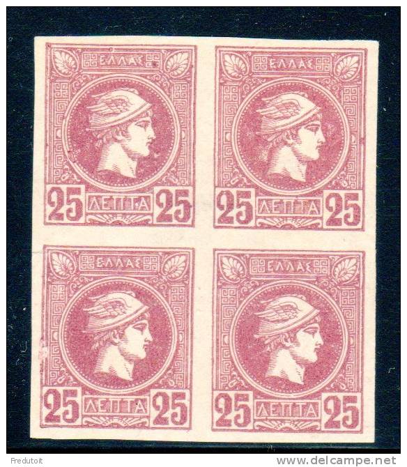 GRECE - N°83    EN BLOC DE 4  Nsg  (1889-99) - Unused Stamps