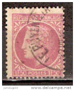 Timbre France Y&T N° 679 (3) Obl.  Type Cérès De Mazelin.  1 F 50. Lilas. Cote 0,15 € - 1945-47 Ceres De Mazelin