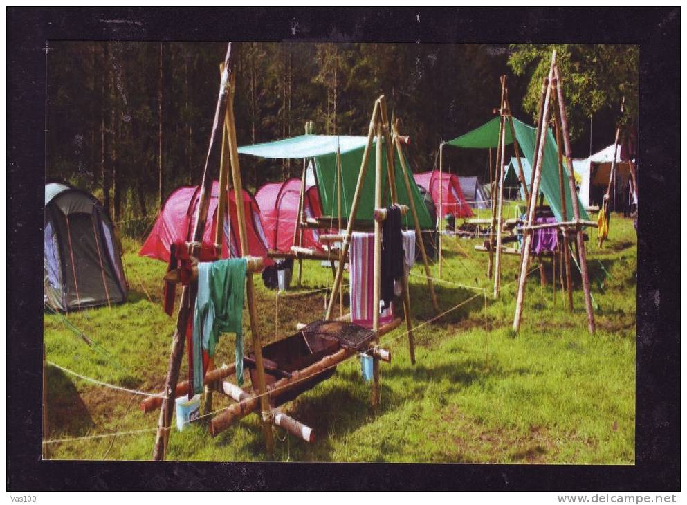 SCOUTISME,SCOUT,SCOUTING,IRELAND CAMP , POST CARD UNUSED. - Movimiento Scout