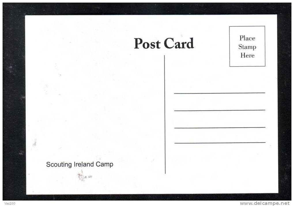 SCOUTISME,SCOUT,SCOUTING,IRELAND CAMP , POST CARD UNUSED. - Scoutisme