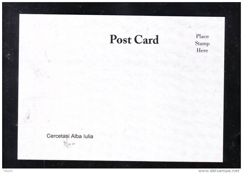 SCOUTISME,SCOUT,SCOUTING, CERCETASII  ROMANIA CAMP, POST CARD UNUSED. - Scoutismo