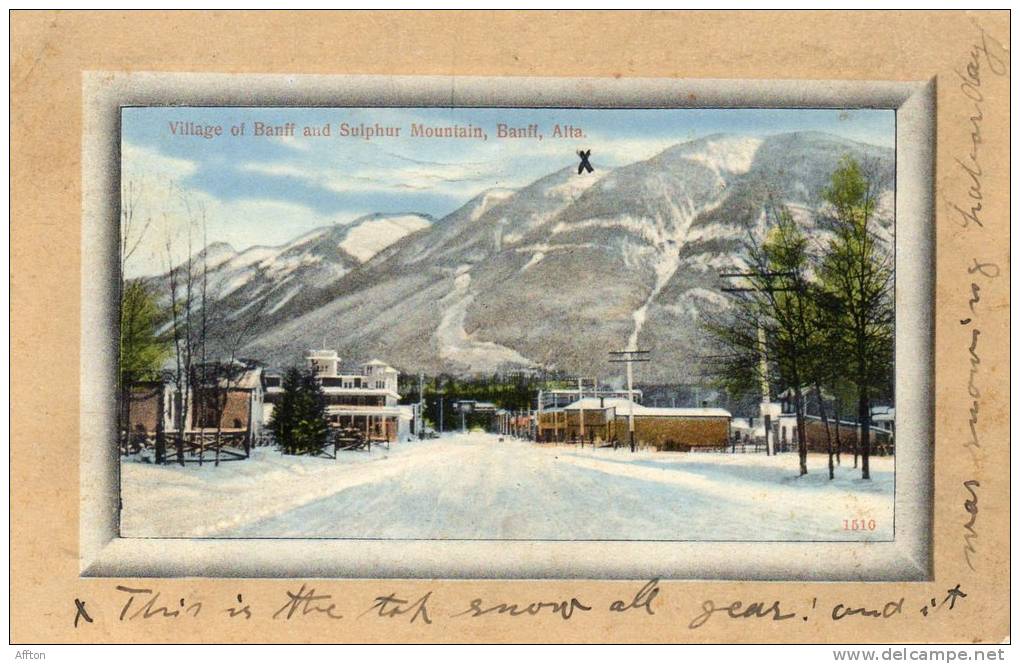 Village Of Banff 1905 Postcard - Banff