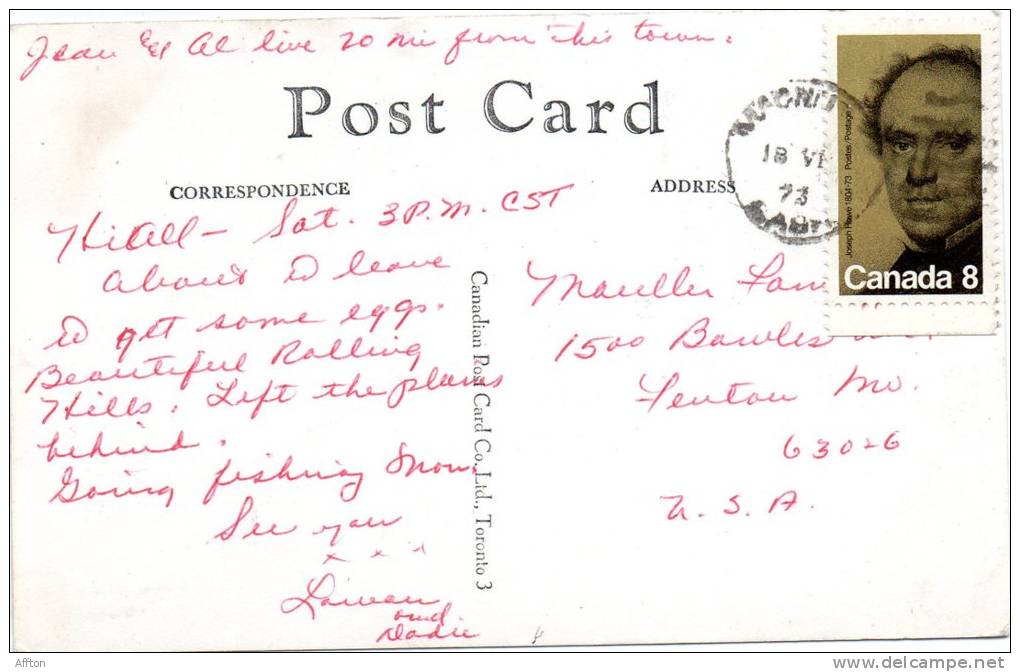 Russell Manitoba Old Postcard - Andere & Zonder Classificatie